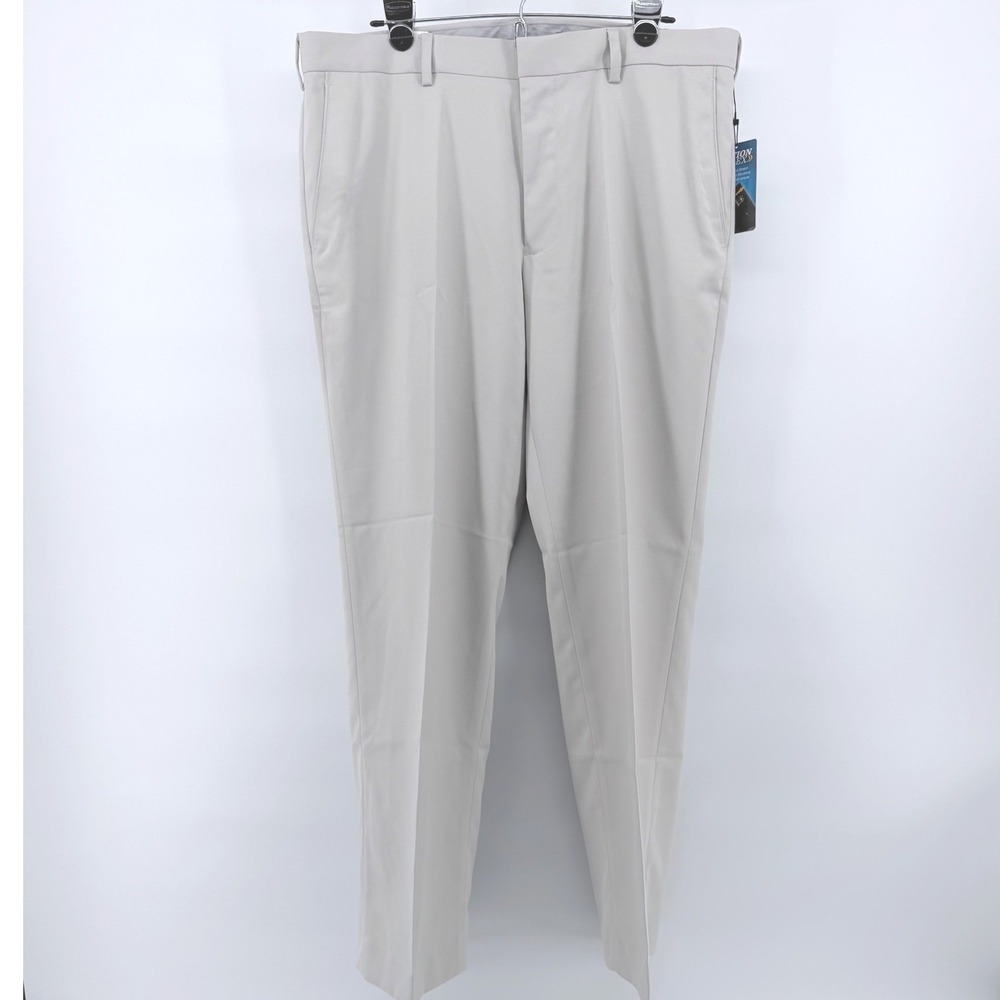PGA Tour Ultimate Mens 36x30 Beige Golf Pants Stretch UPF 50 Motion Flex NWT New - Picture 1 of 16